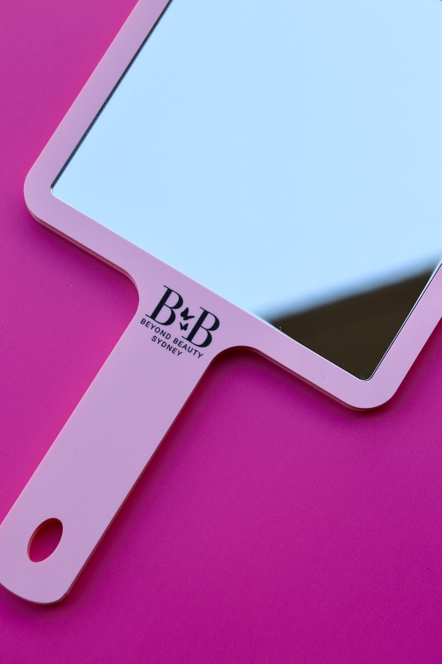 Handheld Acrylic Mirror with Logo