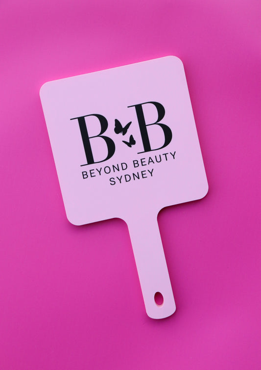 Handheld Acrylic Mirror with Logo