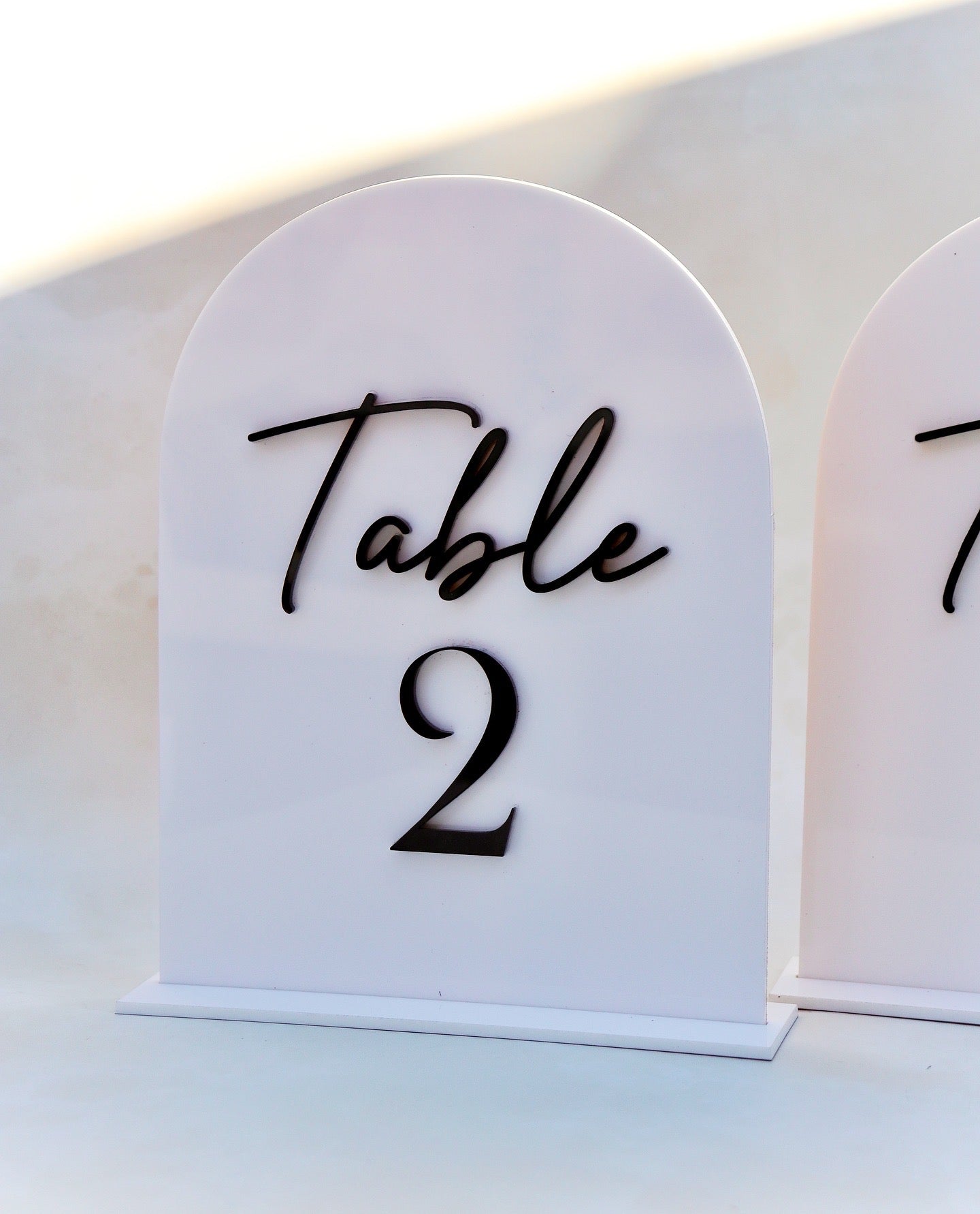Table Numbers