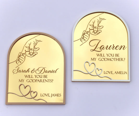 3D Godparents Proposal Plaque
