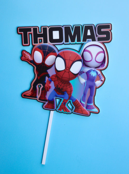 Spidey & Friends Acrylic Cake Topper