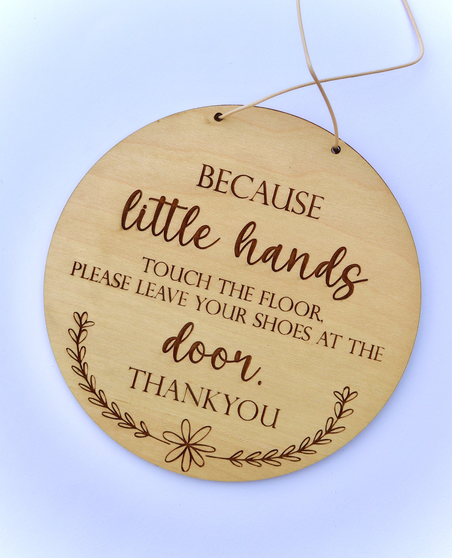 Remove Shoes Hanging Door Sign