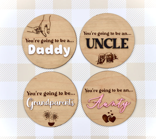 Announcement Plaque Bundle SET OF 4