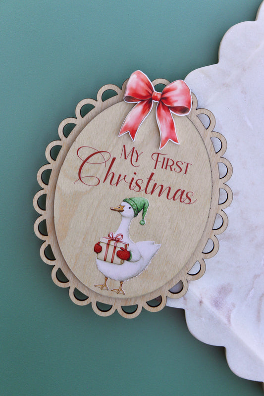 My First Christmas Goose Design