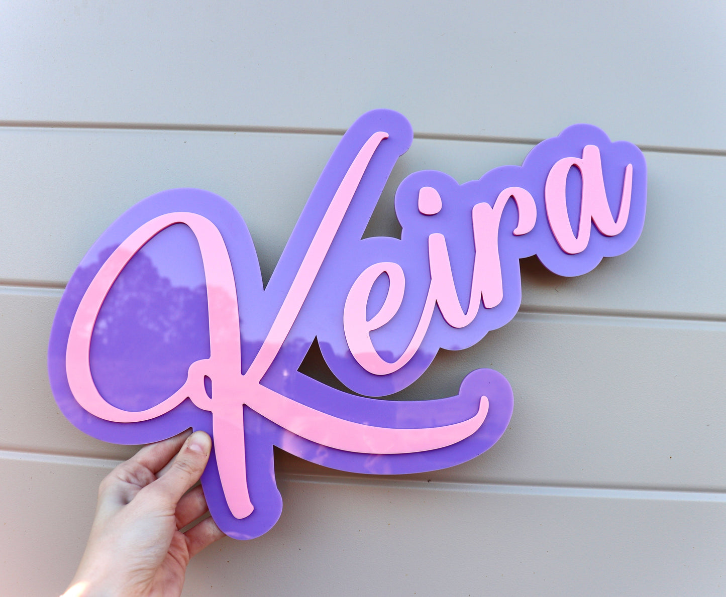 Double Layered Name Plaque