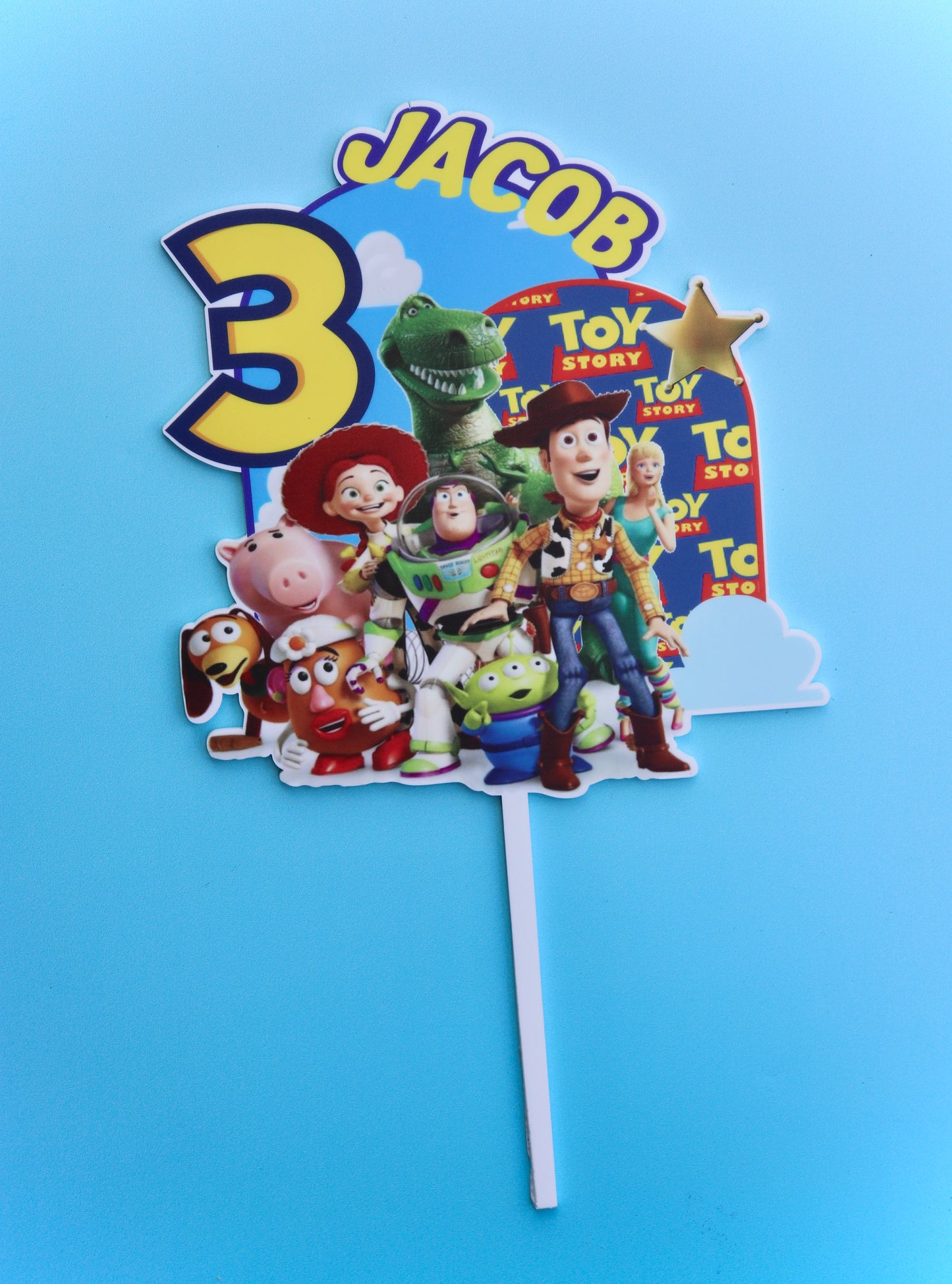 Toy Story Acrylic Cake Topper