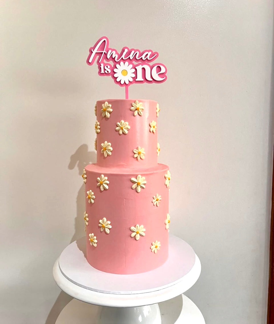 Daisy “one” Cake Topper