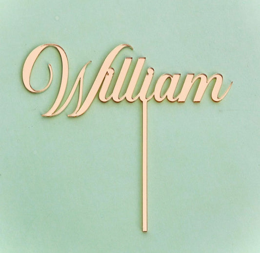 Name Only Cake Topper