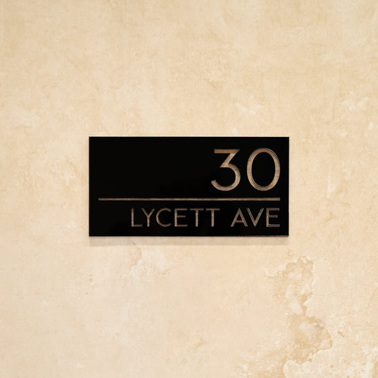 House Number Sign