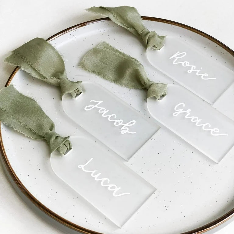 UV Printed Acrylic Place Cards