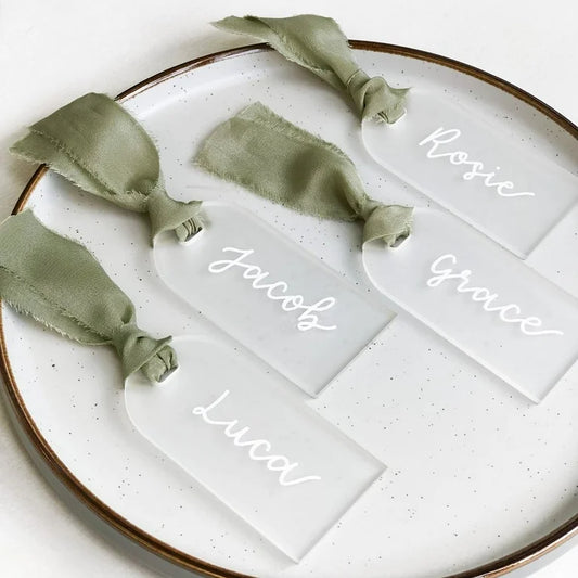 UV Printed Acrylic Place Cards