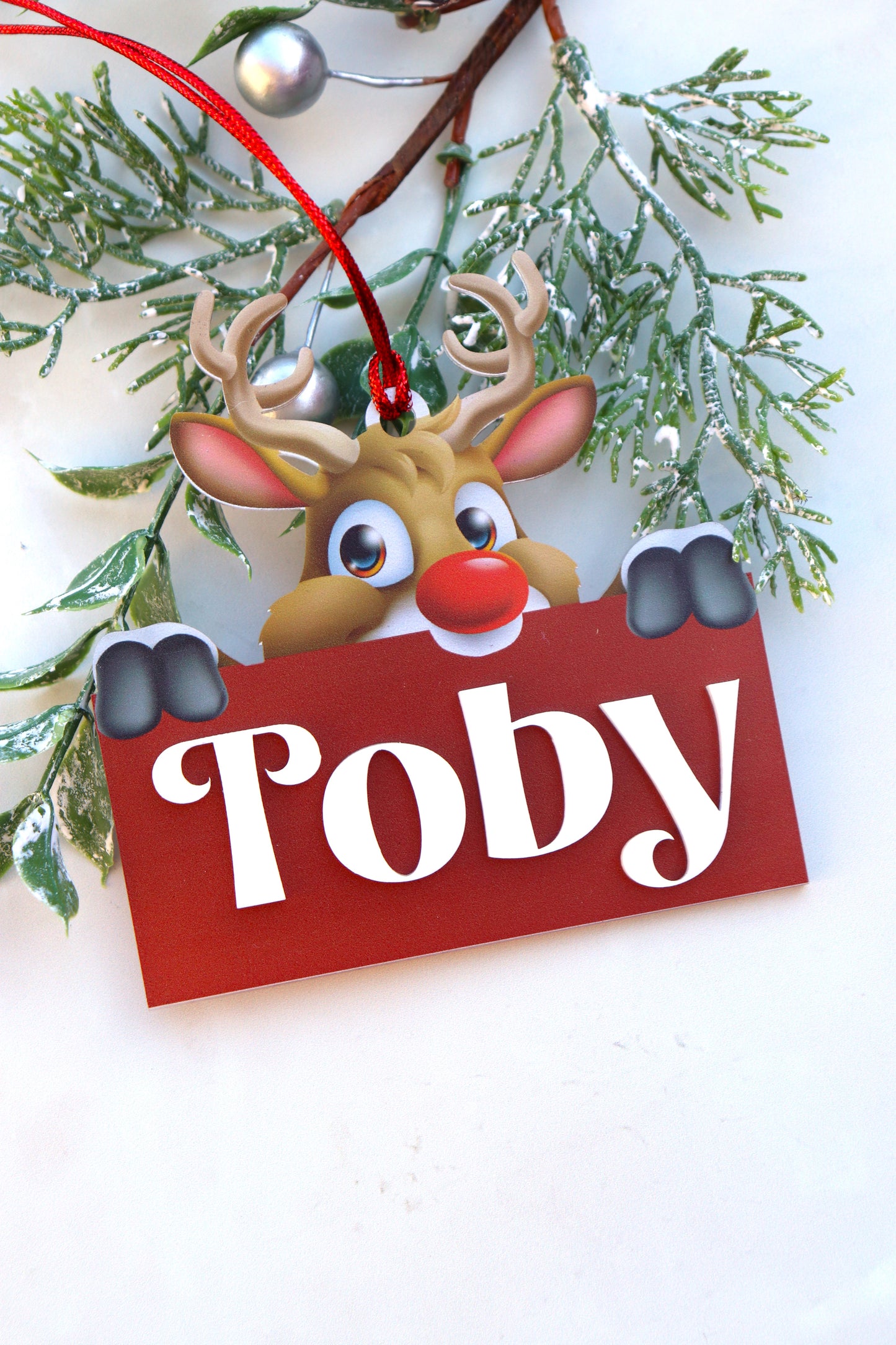 Pop Up Reindeer Bauble