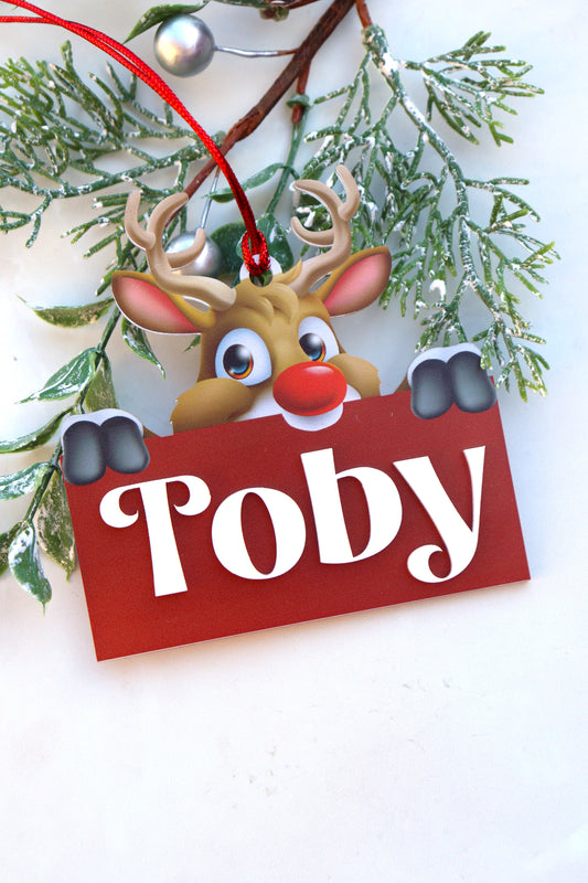 Pop Up Reindeer Bauble