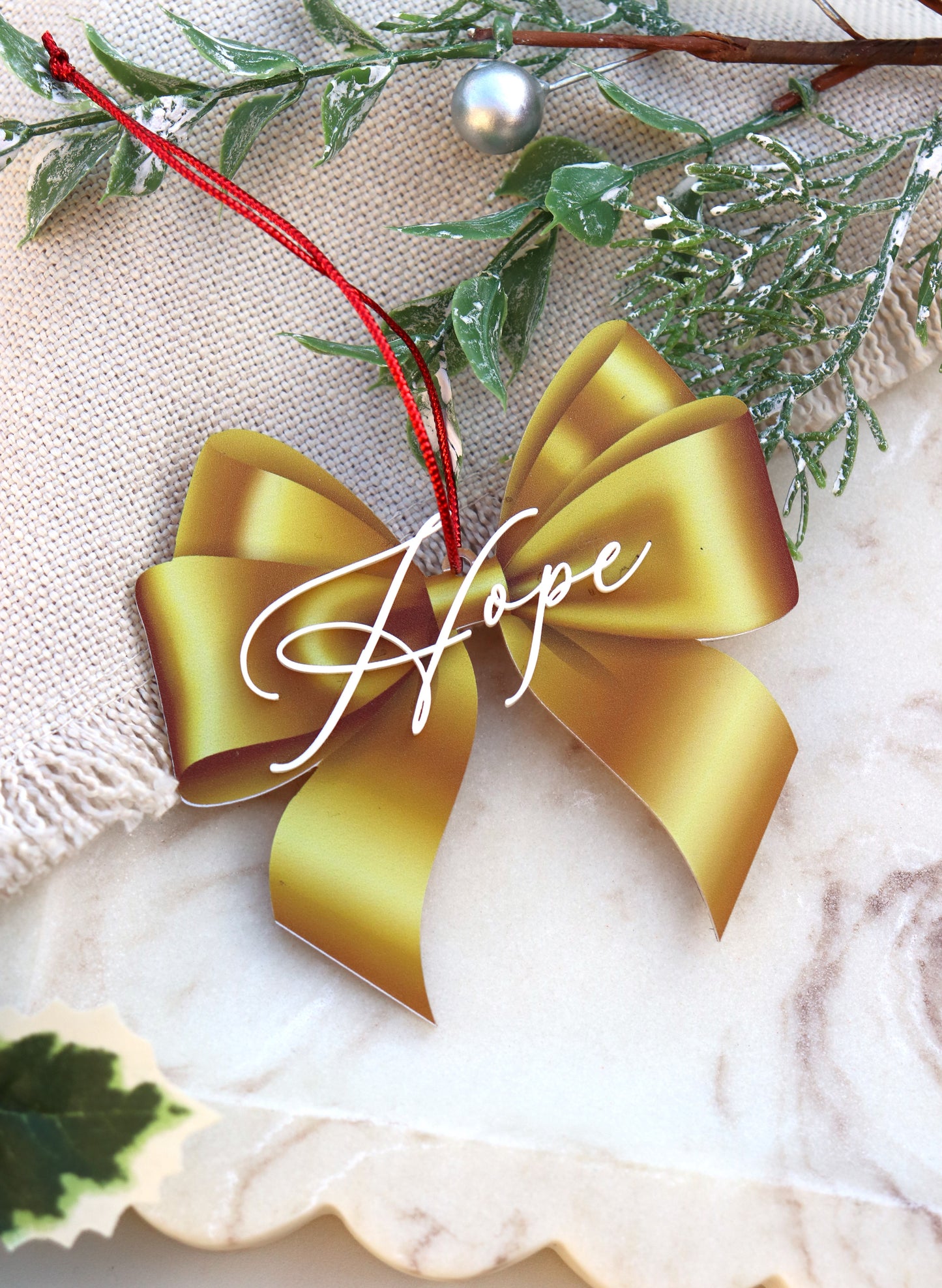 Gold Bow Bauble