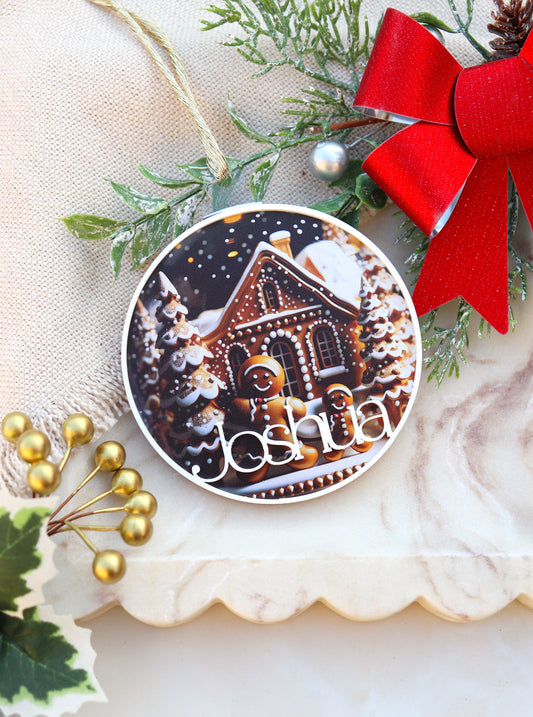 3D Gingerbread Men Bauble