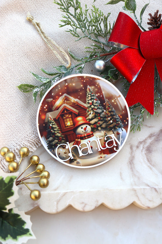 3D Snowman Bauble