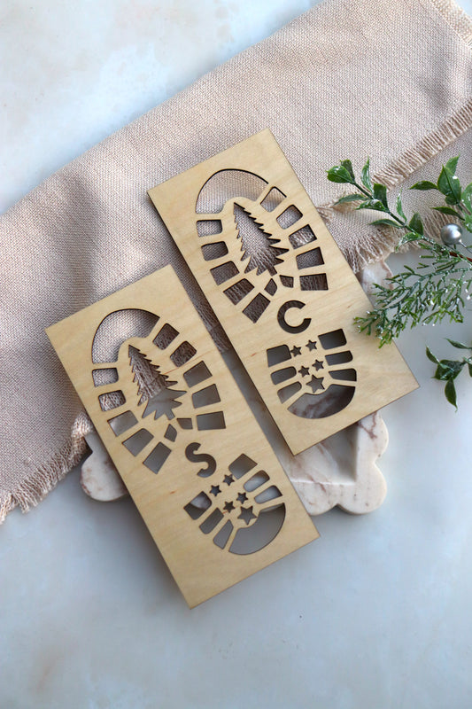 Santa Footprint Stencil