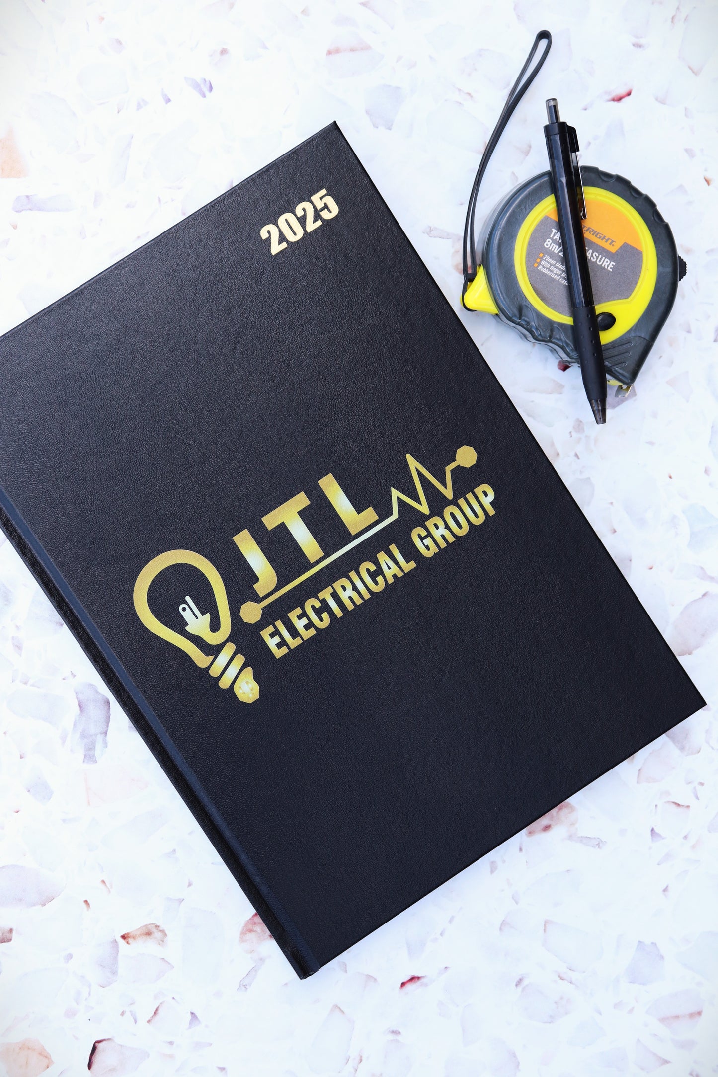2025 Black Hard Cover Diary