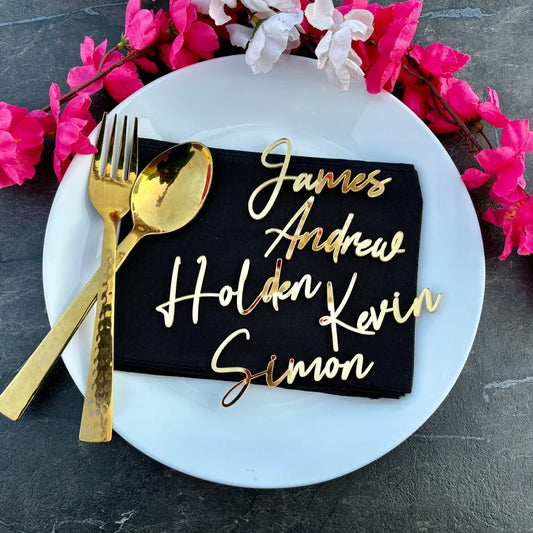 Laser Cut Names (minimum 10 pieces)