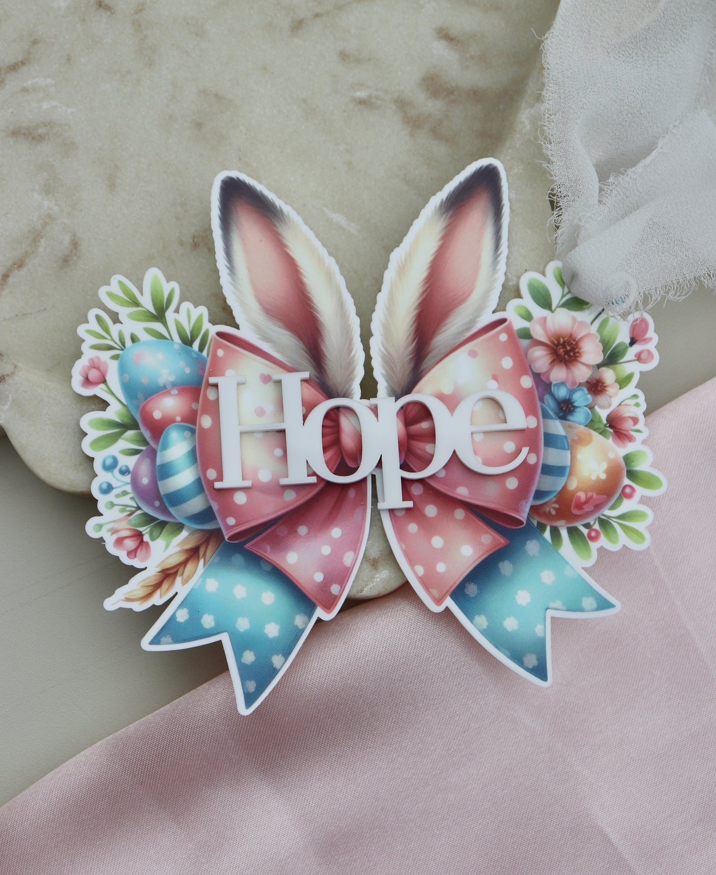 Easter Bow Name Tag - Design 4