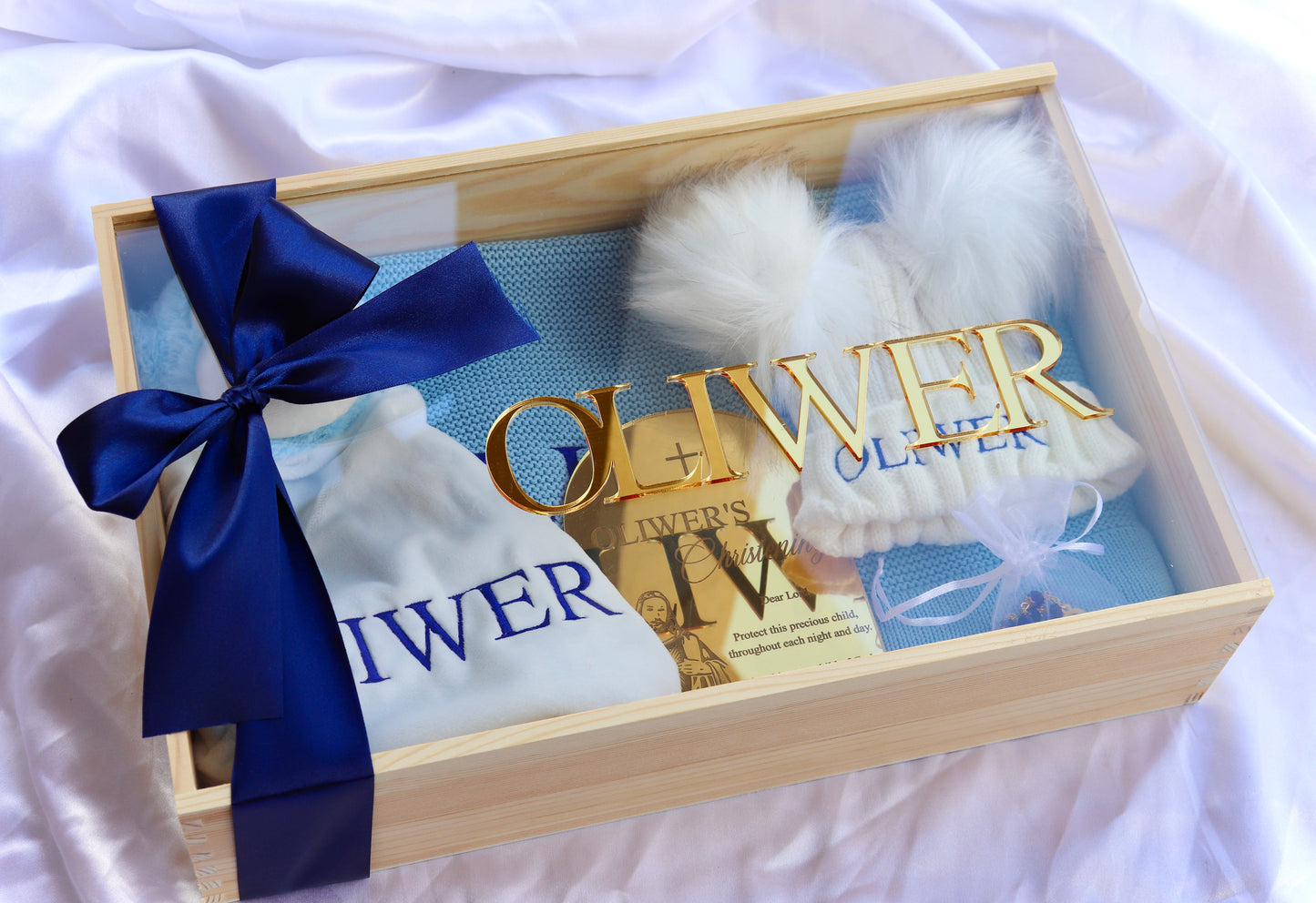 Large Wooden Baby Giftbox: Style 1