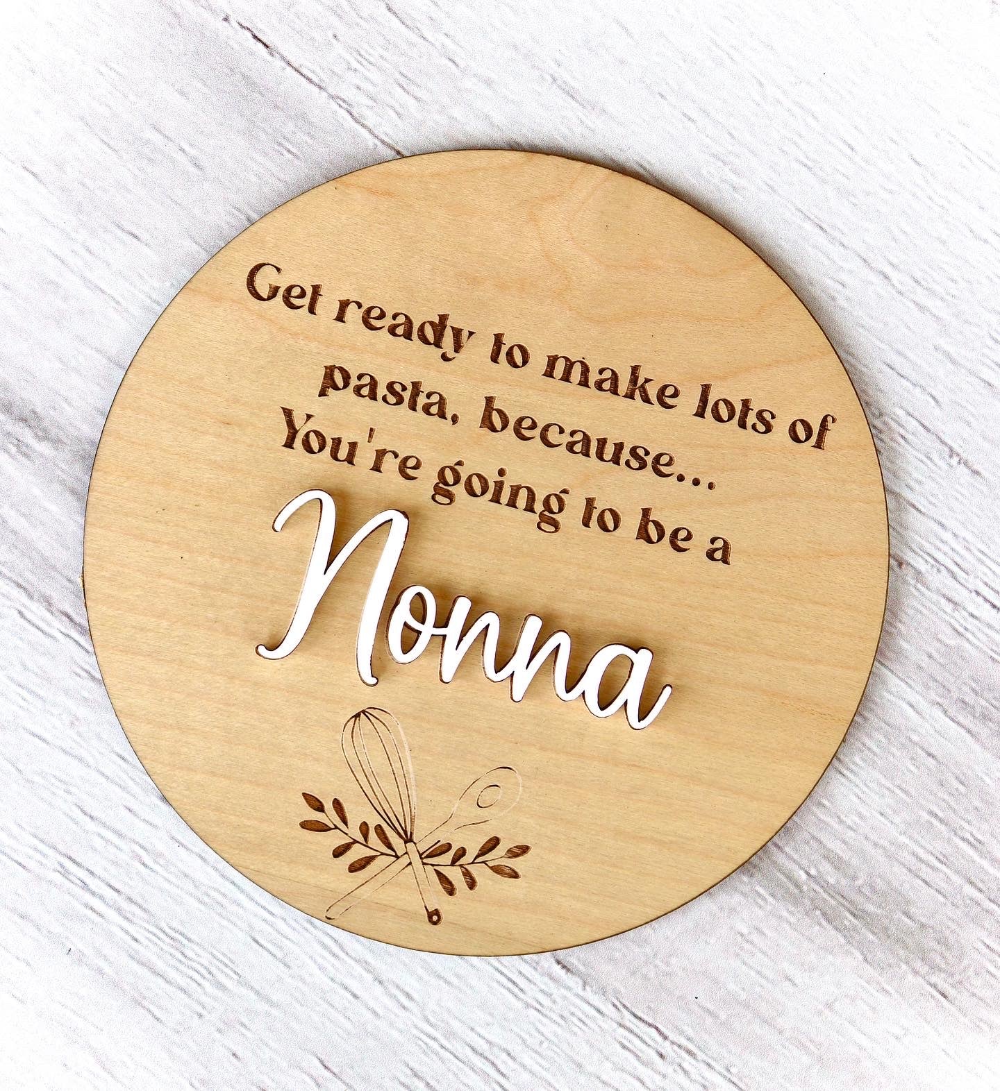 You're going to be a Nonna Plaque