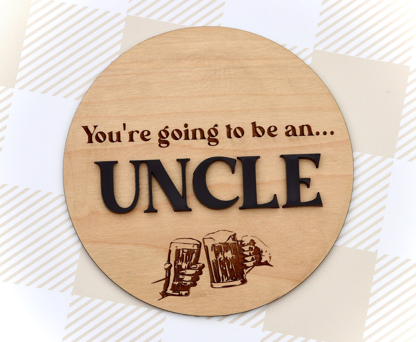 You’re going to be an UNCLE Announcement Plaque