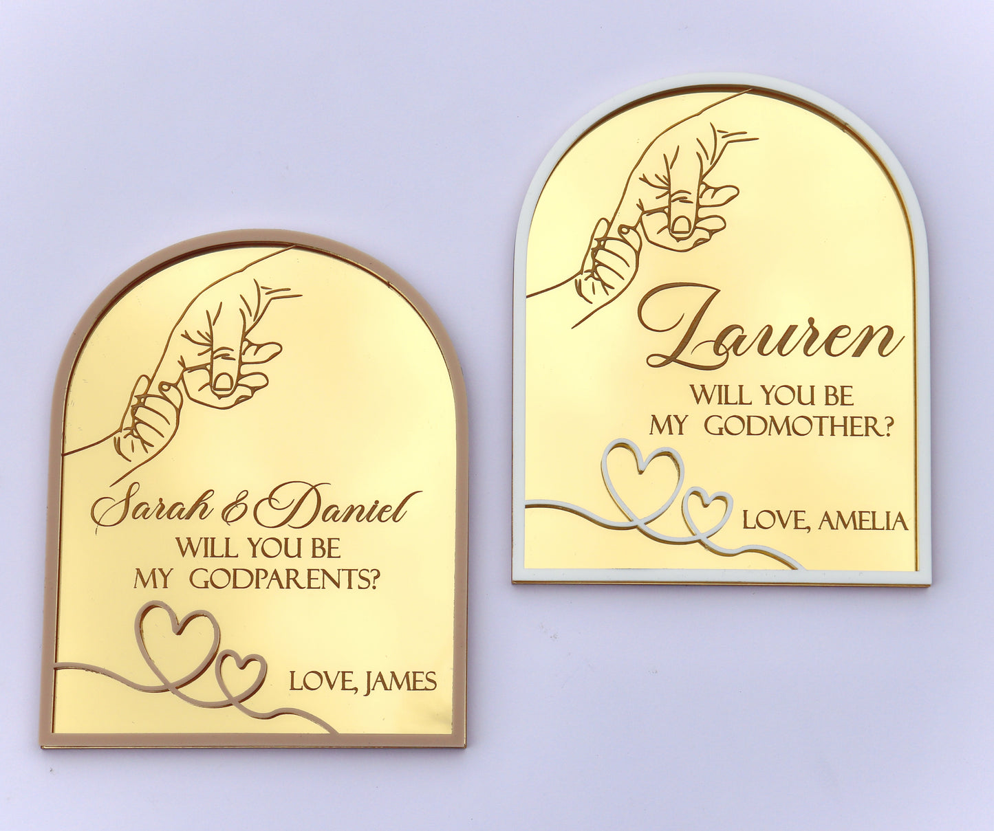 3D Godparents Proposal Plaque