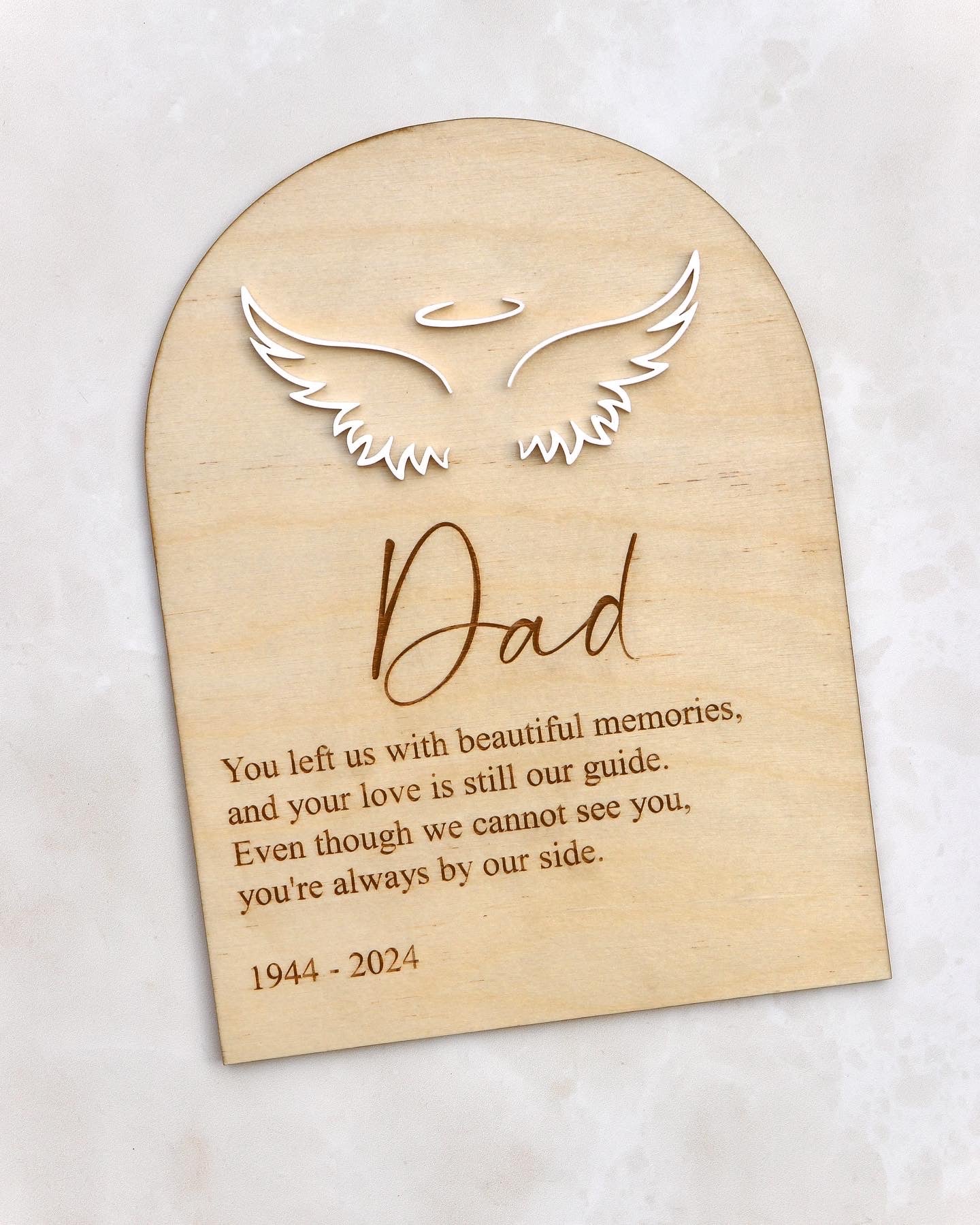 Angel Wings Plaque