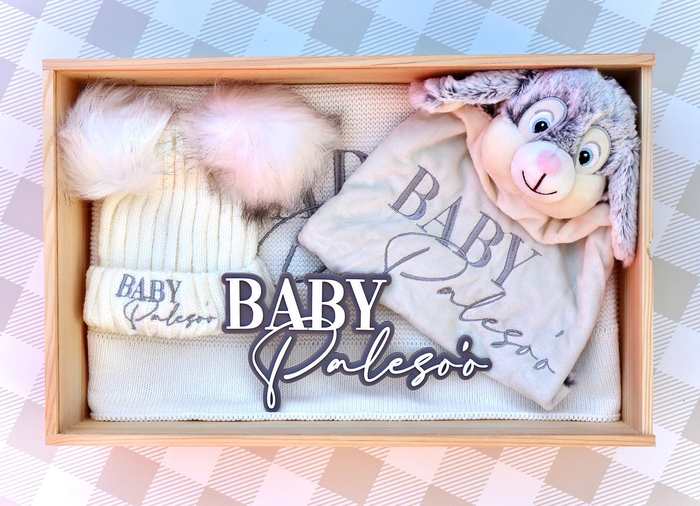 Large Wooden Baby Giftbox: Style 2