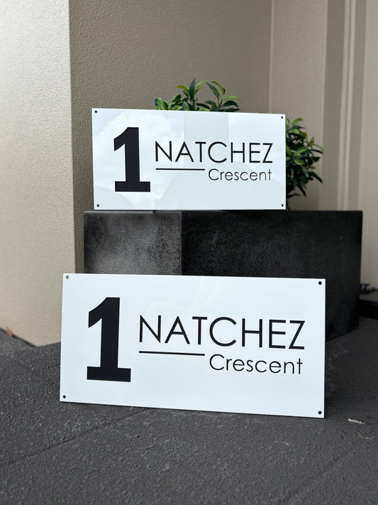 Double Layered Acrylic House Number