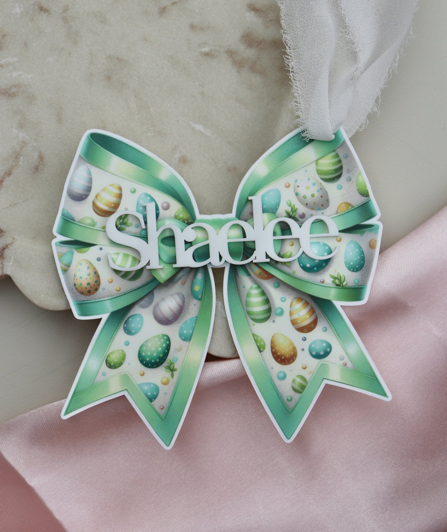 Easter Bow Name Tag - Design 2