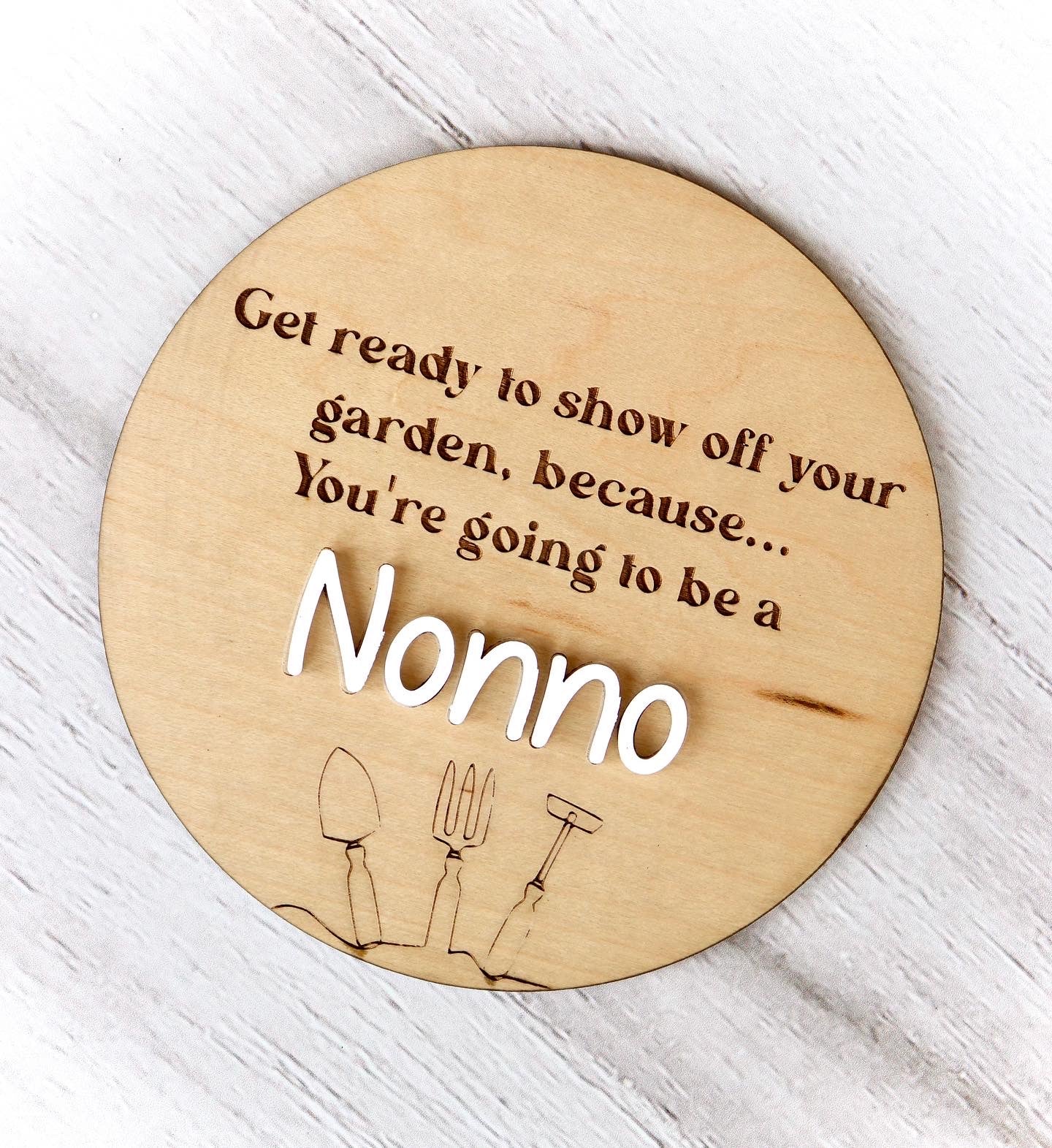 You're going to be a Nonno Plaque