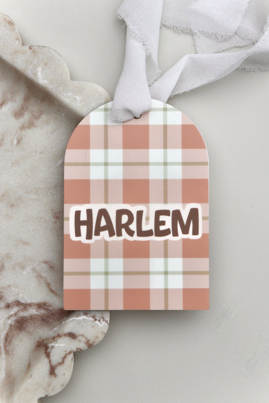 Arch Checkered Name Tag