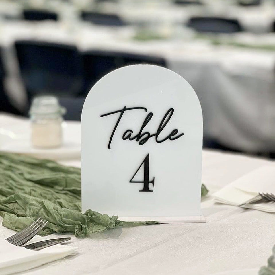 Table Numbers