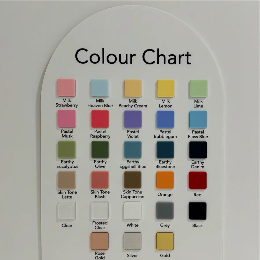 Seating Chart UV Printed & Acrylic