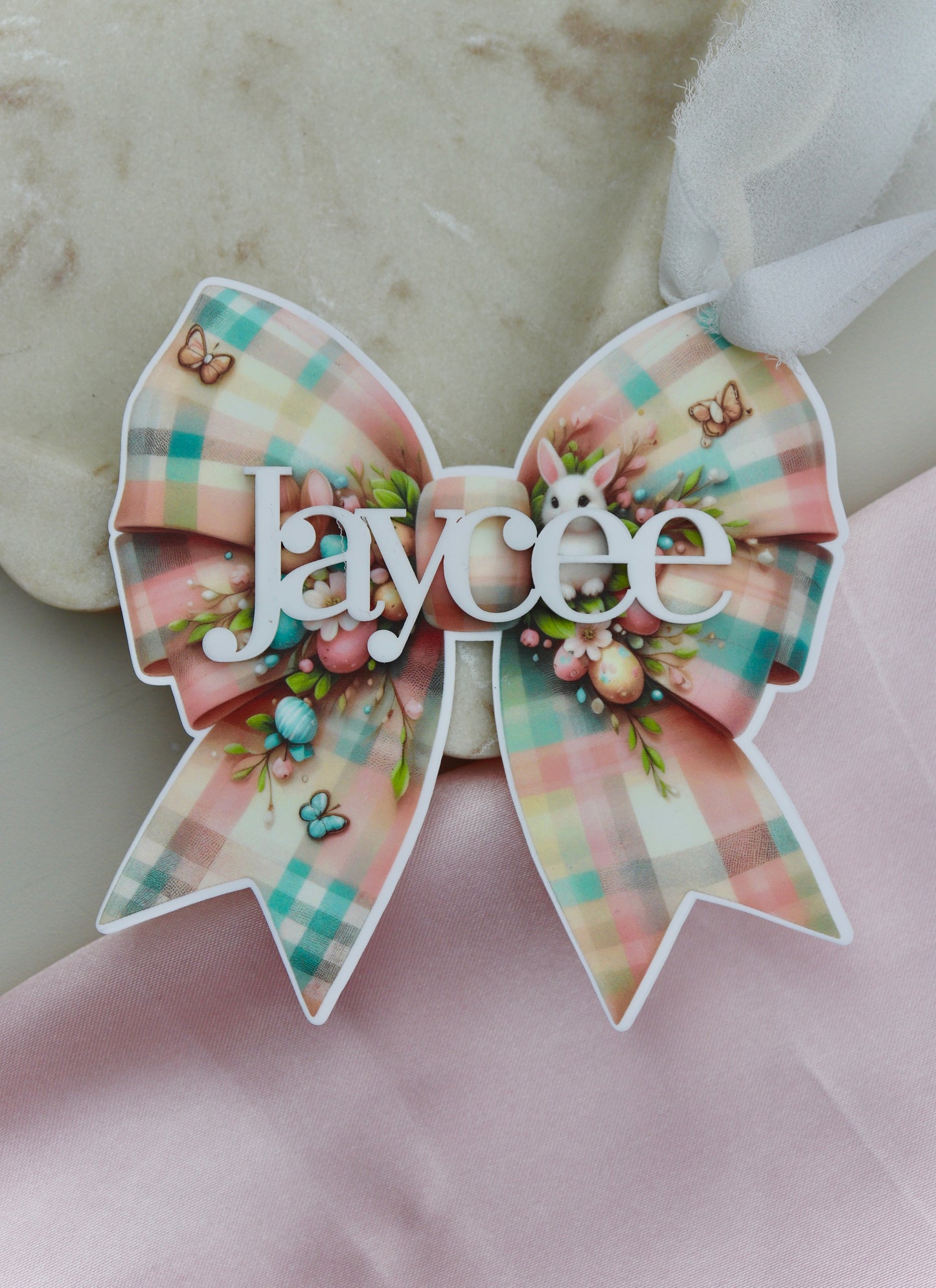 Easter Bow Name Tag - Design 1