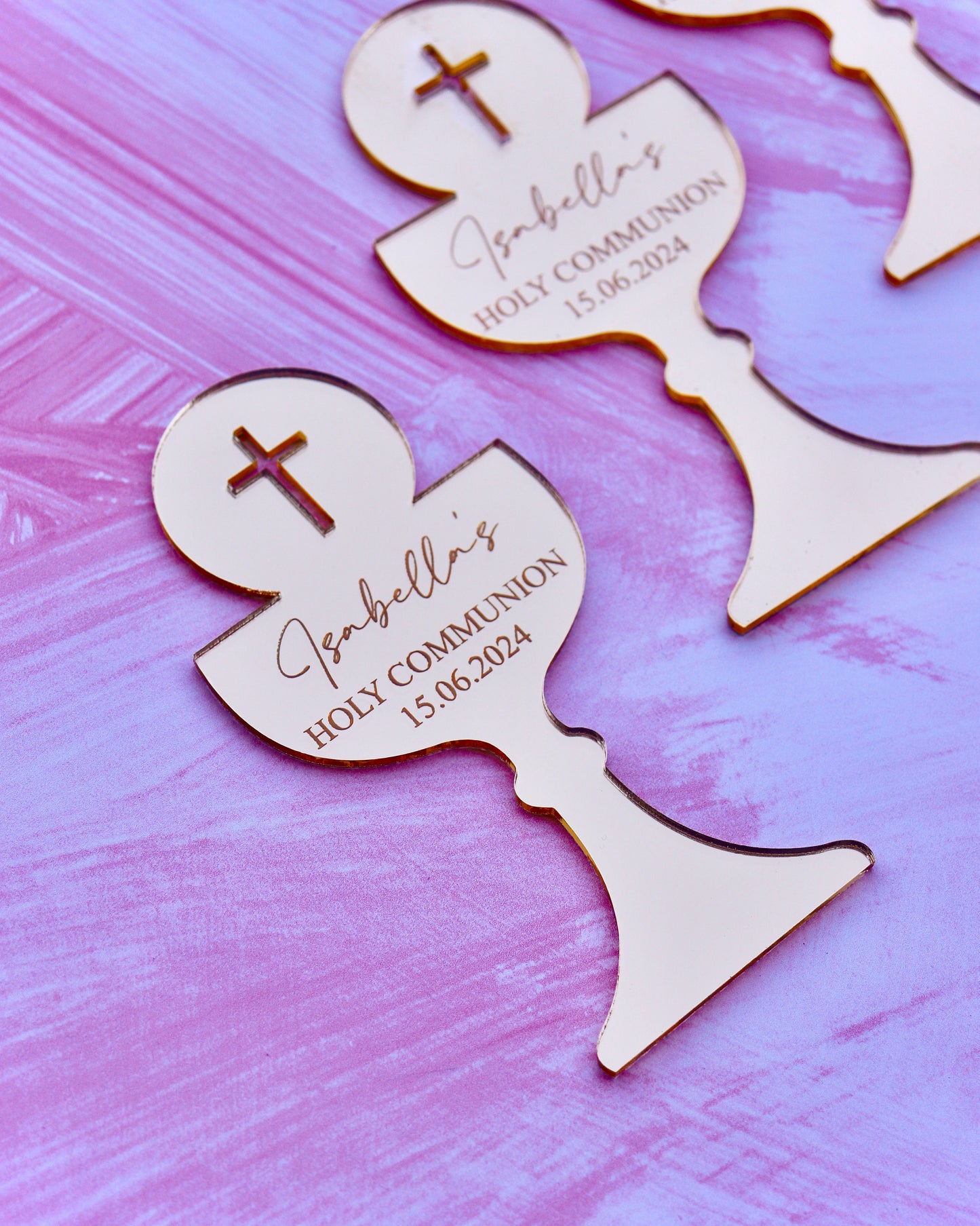 Holy Communion Engraved Plaque (pack of 10)