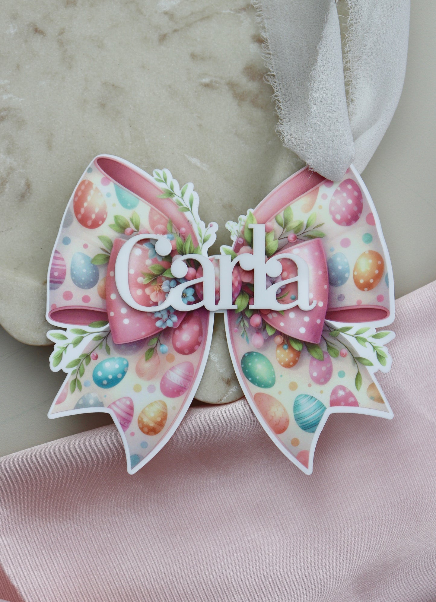 Easter Bow Name Tag - Design 3