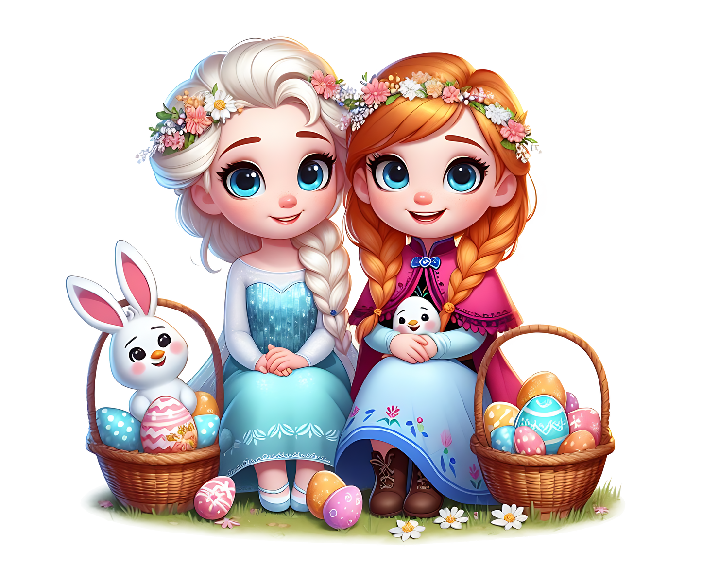 Easter Disney Characters Name Tag