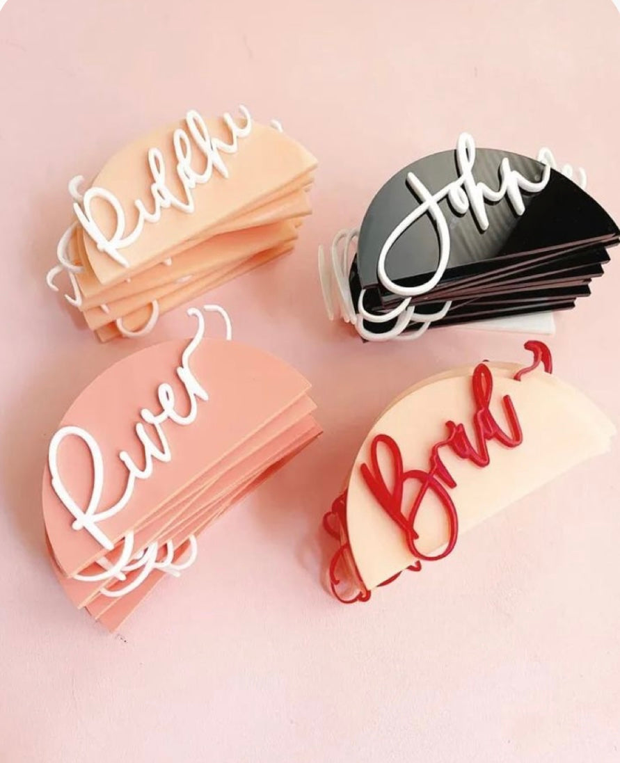 Double Layered Acrylic Place Cards