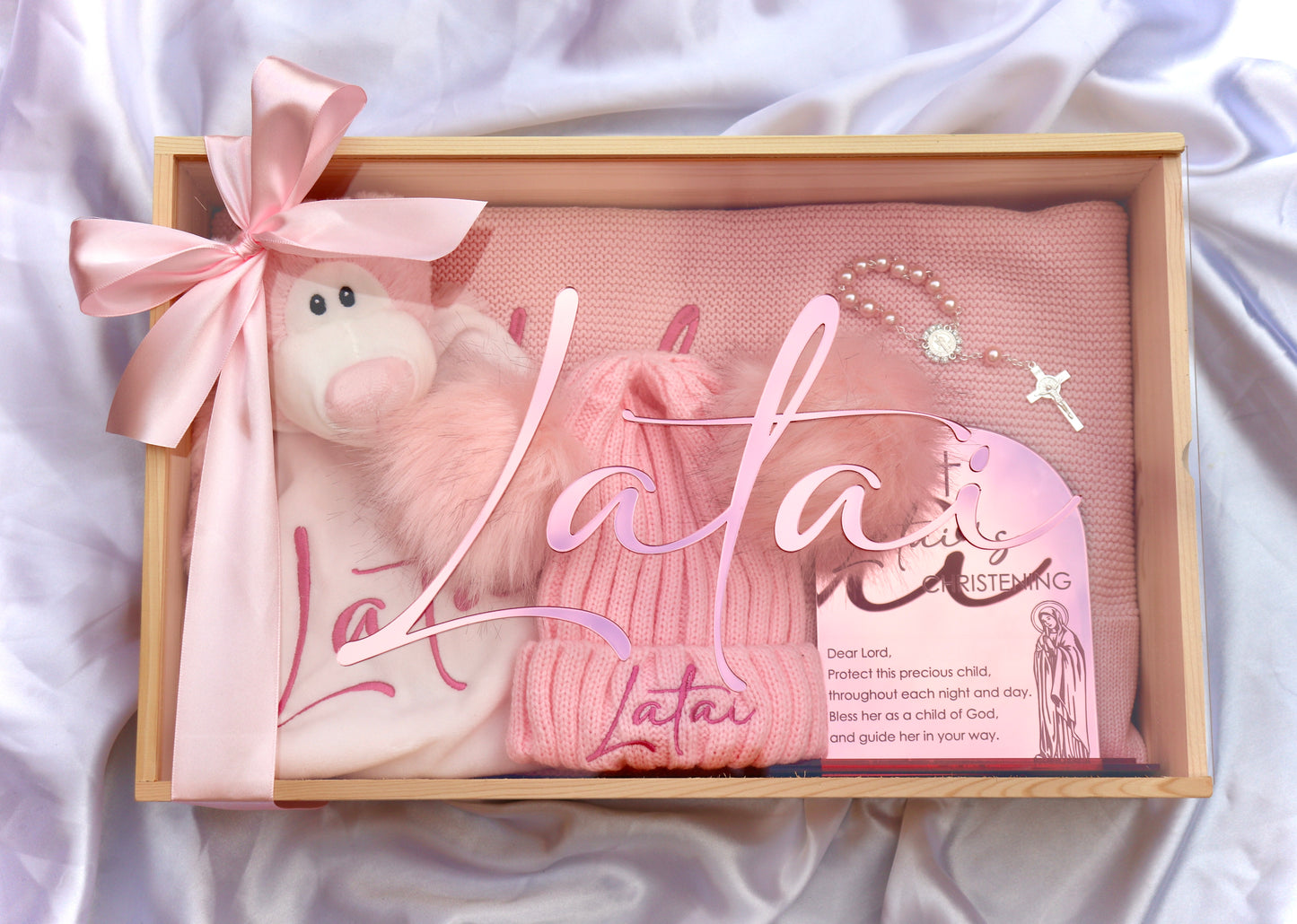 Large Wooden Baby Giftbox: Style 1