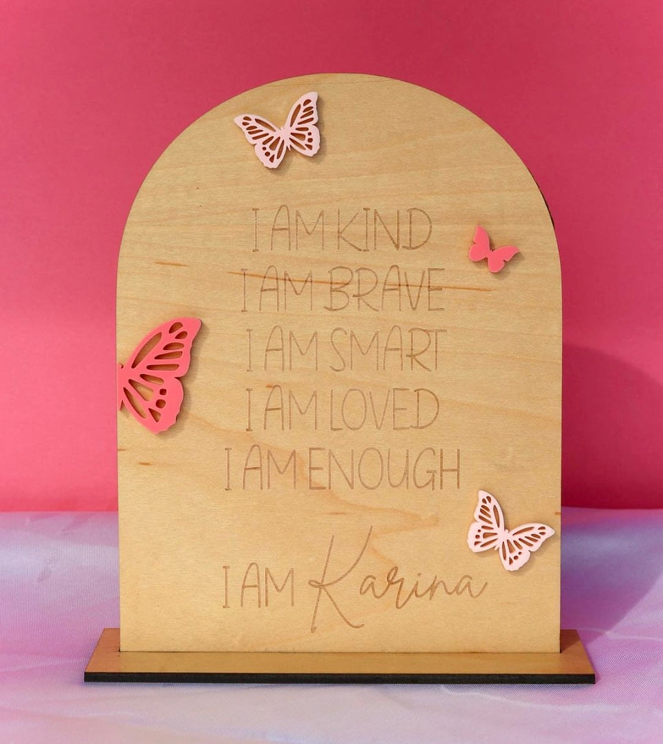 Affirmation Name Plaque