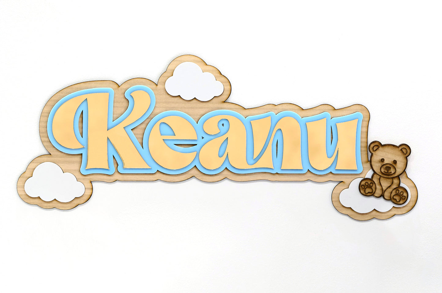 Triple Layered Name Plaque